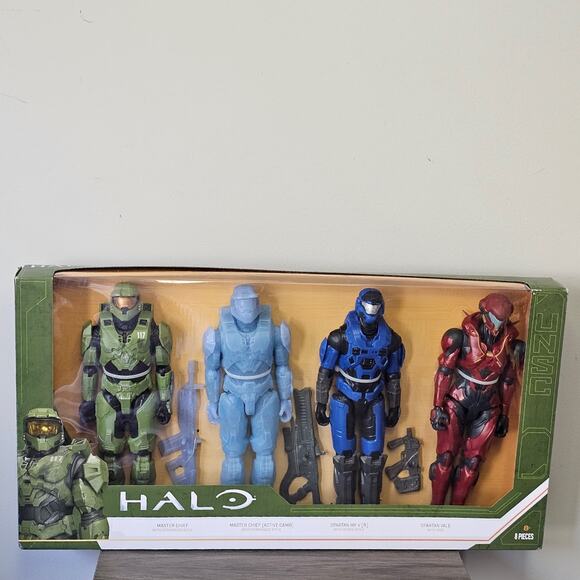 Halo 12″ Master Chief Spartan Action Figures 4-Pack NWT - Picture 1 of 9